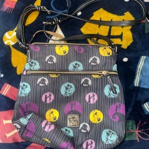 Dooney & Bourke Purple and Yellow Crossbody Bag